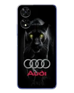 Чохол для TCL 505 з картинкою «Пантера та Audi» Чохол для TCL 505 з картинкою «Пантера та Audi»