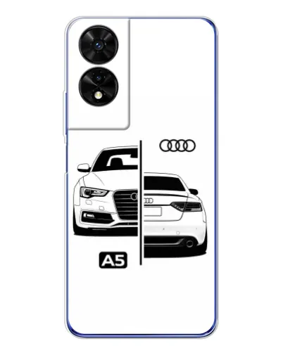 Чехол для TCL 505 с картинкой «Audi — контрастный дизайн» Чехол для TCL 505 с картинкой «Audi — контрастный дизайн»