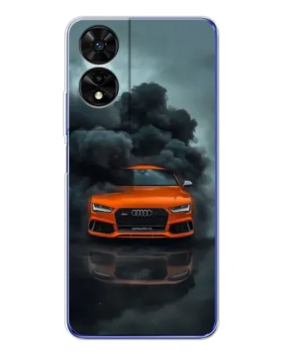 Чехол для TCL 505 с картинкой «Audi в облаках дыма» Чехол для TCL 505 с картинкой «Audi в облаках дыма»