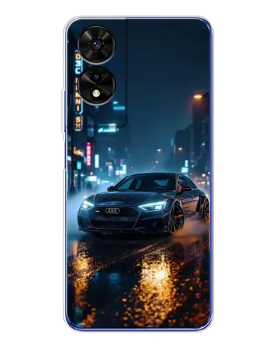 Чехол для TCL 505 с картинкой «Ночной город и Audi» Чехол для TCL 505 с картинкой «Ночной город и Audi»