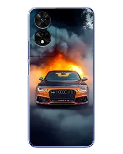 Чохол для TCL 505 з картинкою «Audi у вогняному диму» Чохол для TCL 505 з картинкою «Audi у вогняному диму»