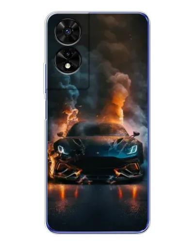 Чохол для TCL 505 з картинкою «Lamborghini димна естетика»