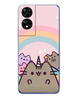 Чехол для TCL 505 с картинкой «Единорог Pusheen»