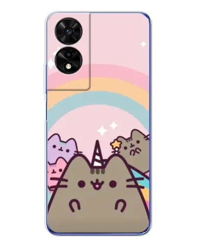 Чехол для TCL 505 с картинкой «Единорог Pusheen»
