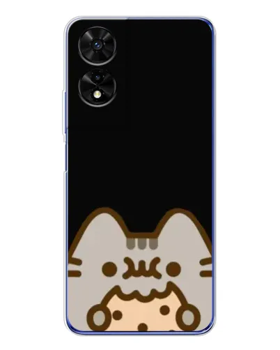 Чехол для TCL 505 с картинкой «Пушин на черном»