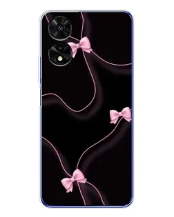 Чехол для TCL 505 с картинкой «Розовые ленты» Чехол для TCL 505 с картинкой «Розовые ленты»
