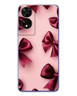 Чехол для TCL 505 с картинкой «Бордовый атлас» Чехол для TCL 505 с картинкой «Бордовый атлас»