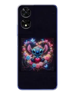 Чохол для TCL 505 з картинкою «Stitch у квітах» Чохол для TCL 505 з картинкою «Stitch у квітах»