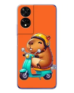 Чехол для TCL 505 с картинкой «Капибара на скутере» Чехол для TCL 505 с картинкой «Капибара на скутере»