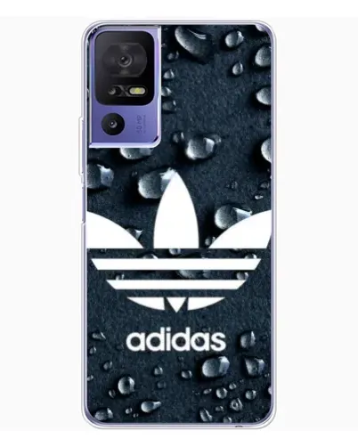 Чехол для TCL 605 с картинкой «Adidas Trefoil Blue»