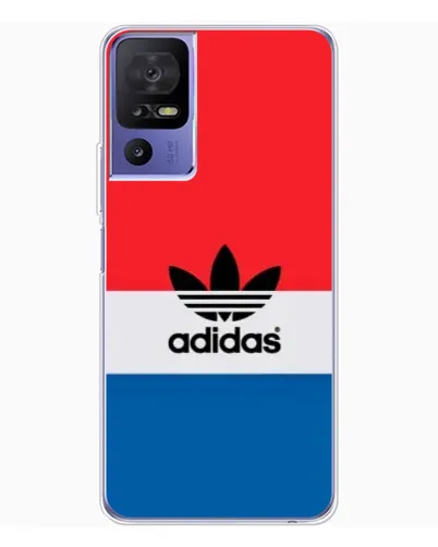 Чехол для TCL 605 с картинкой «Ретро блоки Adidas»