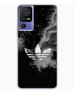 Чехол для TCL 605 с картинкой «Абстрактный дым Adidas»