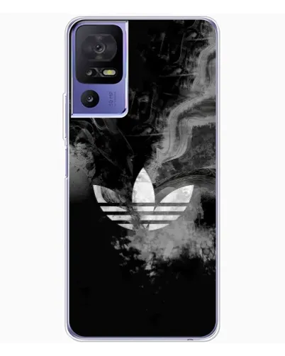 Чехол для TCL 605 с картинкой «Абстрактный дым Adidas»