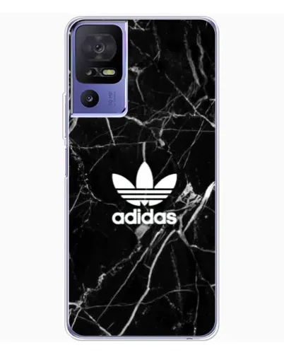 Чехол для TCL 605 с картинкой «Белый мрамор Adidas»