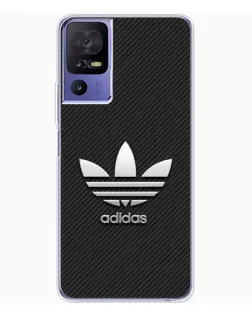 Чехол для TCL 605 с картинкой «Adidas Карбоновая текстура»