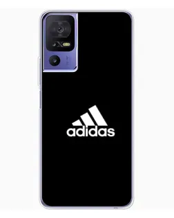 Чехол для TCL 605 с картинкой «Черная классика Adidas»