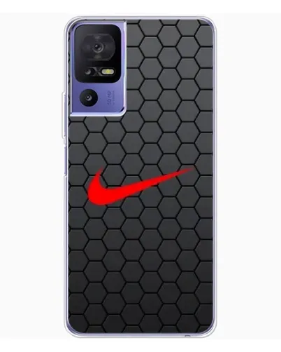 Чехол для TCL 605 с картинкой «Nike — карбоновая сетка»