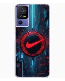 Чехол для TCL 605 с картинкой «Техногенный стиль Nike»