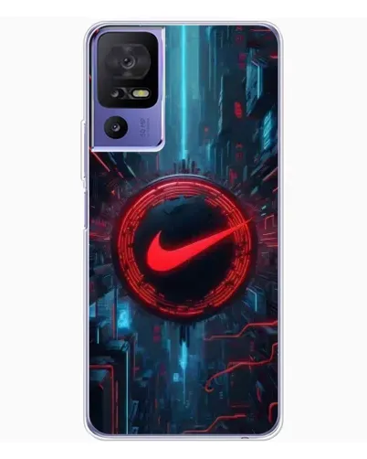 Чехол для TCL 605 с картинкой «Техногенный стиль Nike»