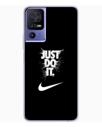 Чехол для TCL 605 с картинкой «Текстовый принт Nike»