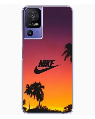 Чехол для TCL 605 с картинкой «Nike на закате солнца»