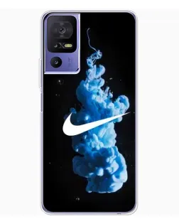 Чехол для TCL 605 с картинкой «Nike и синий дым»