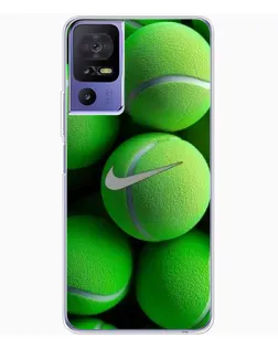 Чехол для TCL 605 с картинкой «Теннисные мячи Найк»