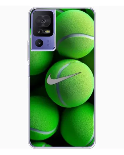 Чехол для TCL 605 с картинкой «Теннисные мячи Найк»