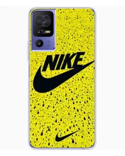 Чехол для TCL 605 с картинкой «Желтый текстурный Nike»