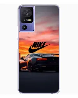Чехол для TCL 605 с картинкой «Nike и суперкар»