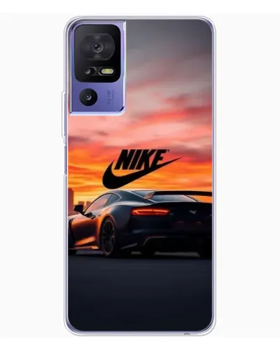 Чехол для TCL 605 с картинкой «Nike и суперкар»