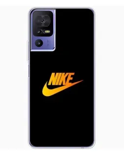 Чехол для TCL 605 с картинкой «Золотой логотип Nike»