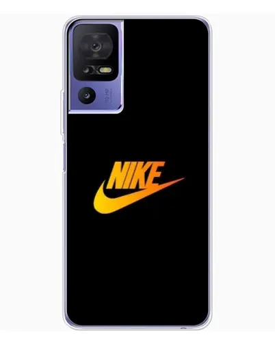 Чехол для TCL 605 с картинкой «Золотой логотип Nike»