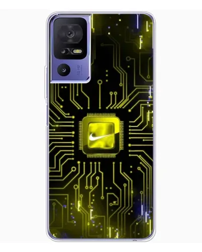Чехол для TCL 605 с картинкой «Nike — золотая искра»