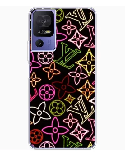 Чехол для TCL 605 с картинкой «Неоновый микс Nike»