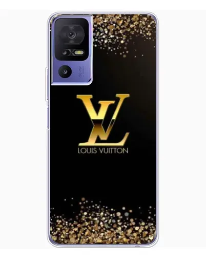 Чехол для TCL 605 с картинкой «LV — золотые искры»