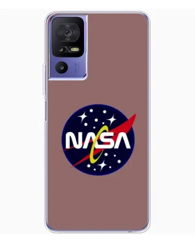 Чехол для TCL 605 с картинкой «NASA — ретро космос»