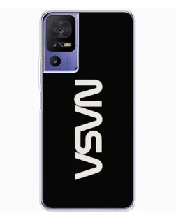 Чехол для TCL 605 с картинкой «NASA — вертикальный логотип»