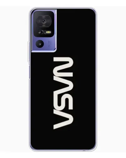 Чехол для TCL 605 с картинкой «NASA — вертикальный логотип»