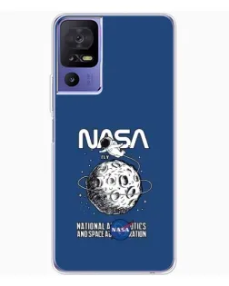 Чехол для TCL 605 с картинкой «NASA — лунная миссия»