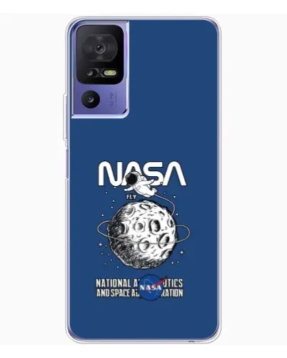 Чехол для TCL 605 с картинкой «NASA — лунная миссия»