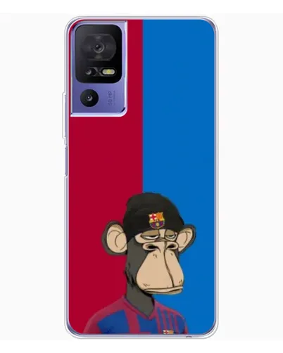 Чехол для TCL 605 с картинкой «Bored Ape — фанат Барсы»