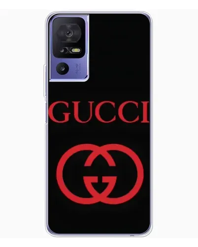 Чохол для TCL 605 з картинкою «Gucci — червоний логотип»