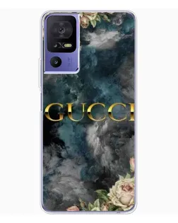 Чохол для TCL 605 з картинкою «Абстрактні квіти Gucci»