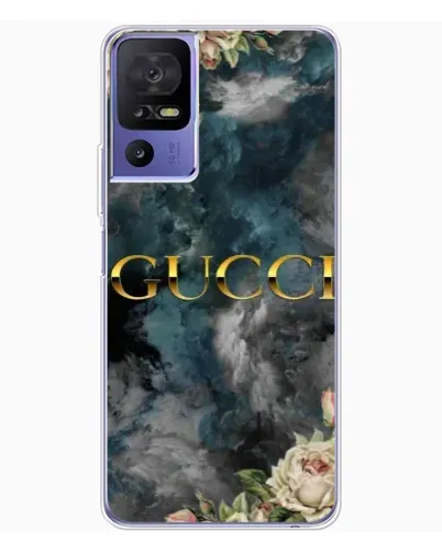 Чохол для TCL 605 з картинкою «Абстрактні квіти Gucci»