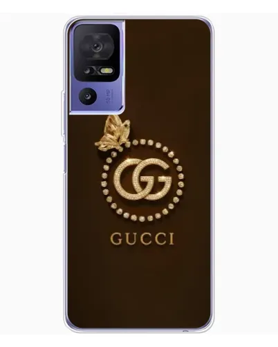 Чохол для TCL 605 з картинкою «Gucci — золотий метелик»