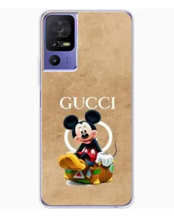 Чохол для TCL 605 з картинкою «Міккі Маус Gucci — крафт»