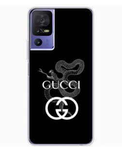Чохол для TCL 605 з картинкою «Gucci — срібна змія»