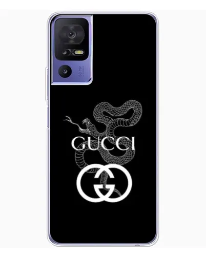 Чохол для TCL 605 з картинкою «Gucci — срібна змія»