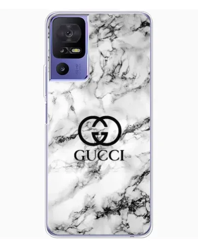 Чохол для TCL 605 з картинкою «Gucci — мармуровий шик»